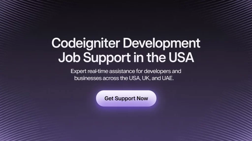 CodeIgniter Development Job Support in the USA - rkitlabs